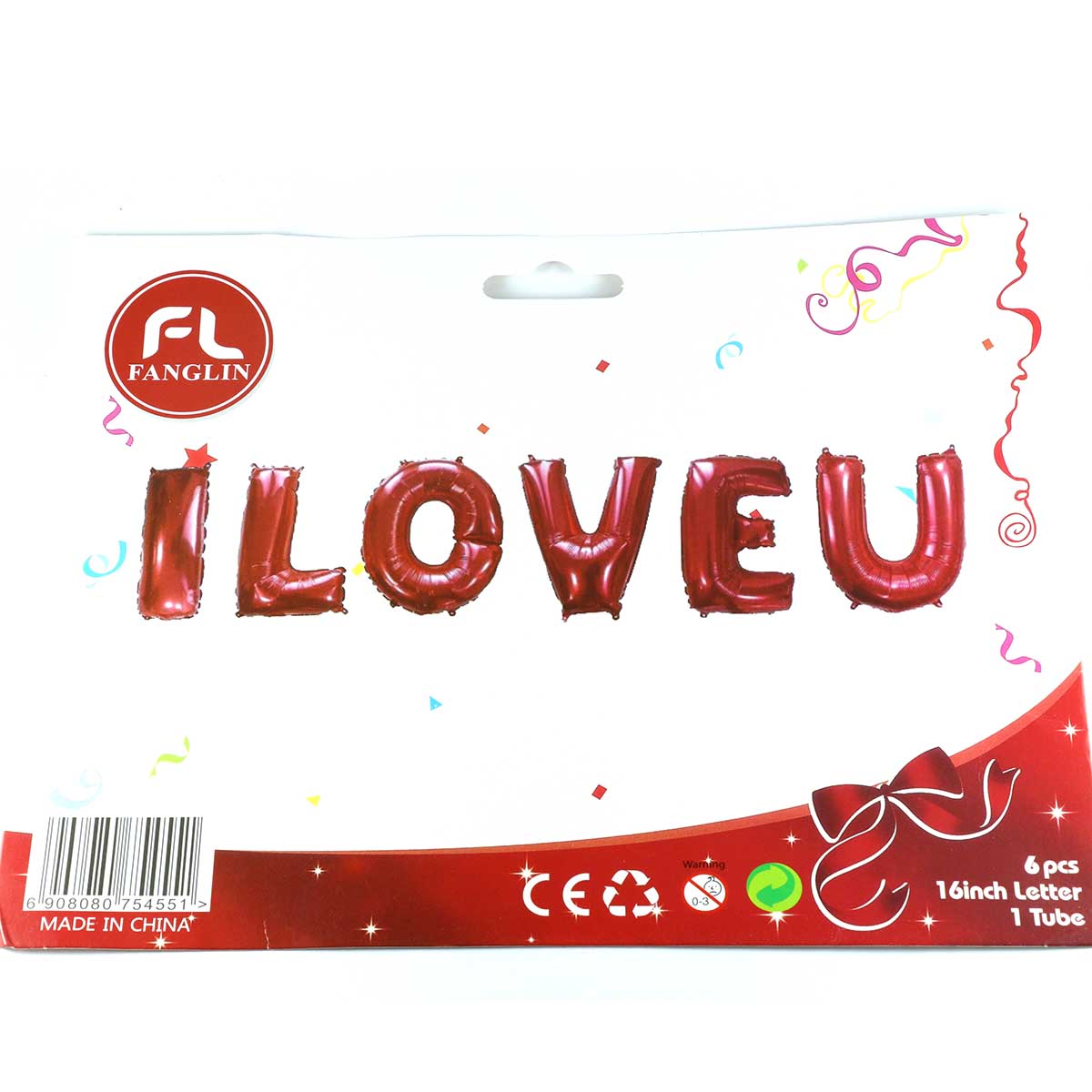 بادکنک فویلی لاو بادکنک فویلی لاو قرمز ILoveU - Image 1